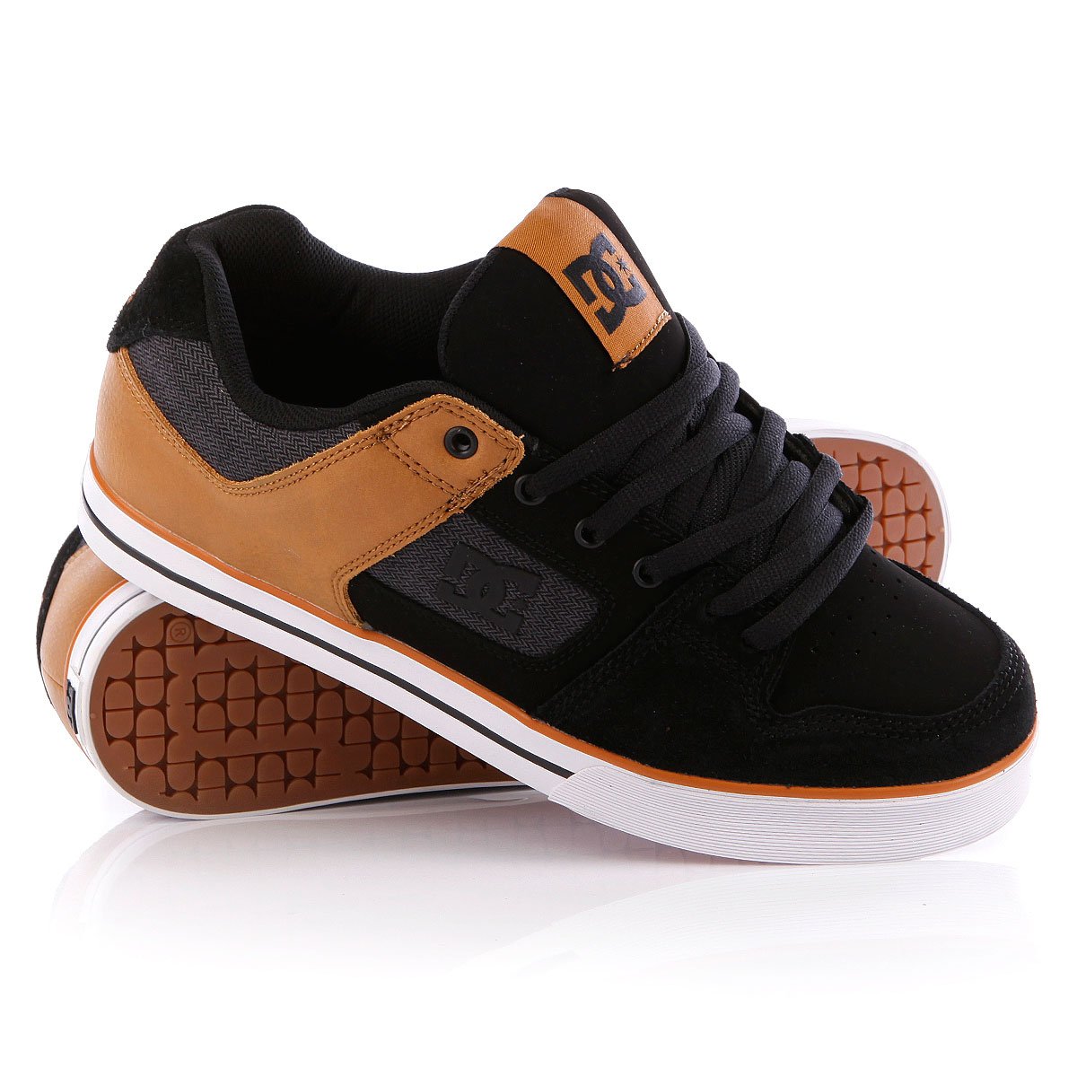dc slim xe shoe brown black dc slim xe shoe brown black