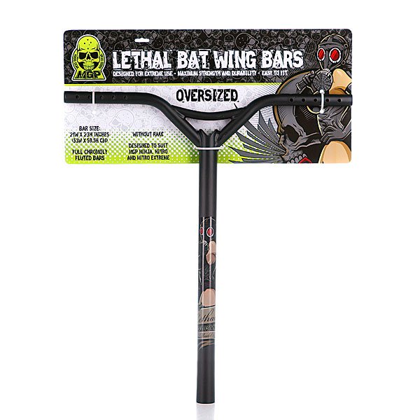 Руль для самоката Mgp Bat Wing Oversize Straight Lethal Black 35mm-21 X23 Руль для самоката Mgp Bat Wing Oversize Straight Lethal Black 35mm-21 X23<br><br>Тип: Руль для самоката