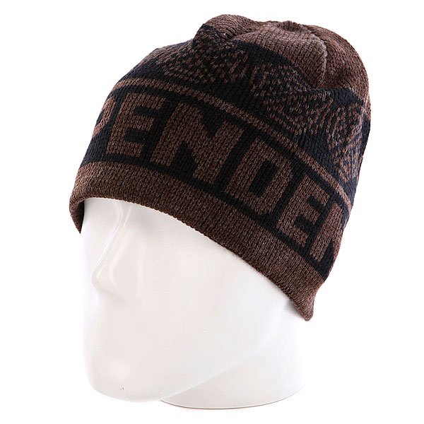 фото Шапка Independent Woven Crosses Beanie Black/Heather Brown