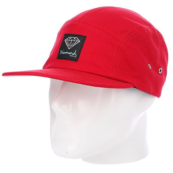 Бейсболка пятипанелька Diamond OG Sign 5 Panel Camp Hat Red