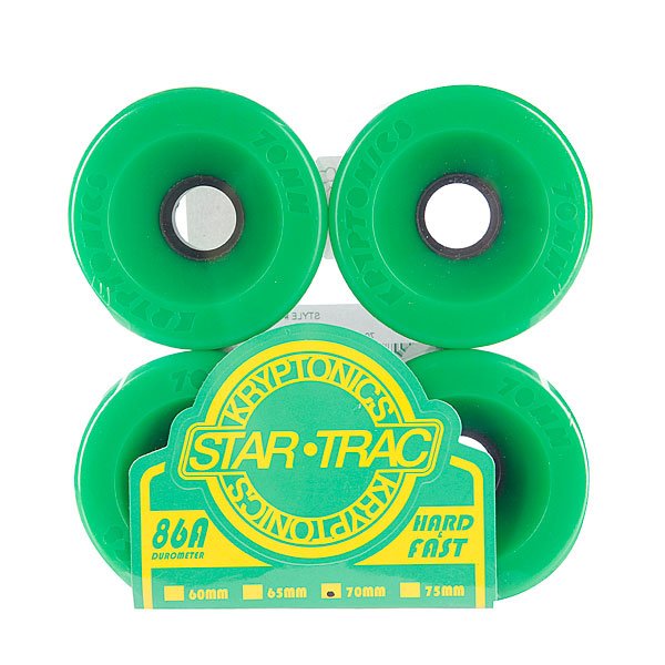 Колеса для скейтборда для лонгборда Kryptonics Star Trac Premium Green 86A 70mm