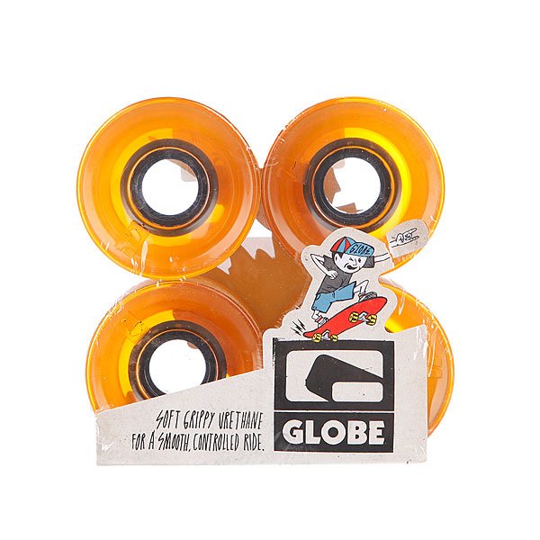 фото Колеса для скейтборда для лонгборда Globe Bantam Wheel Clear Amber 83A 62 mm