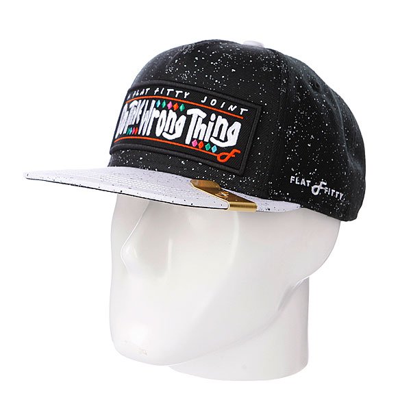 фото Бейсболка Flat Fitty Wrong Thing Black