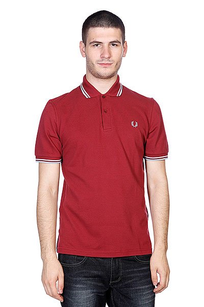 фото Поло Fred Perry Twin Tipped Burgundy