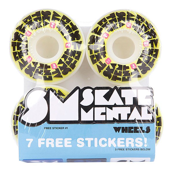 фото Колеса для скейтборда для скейтборда Skate Mental Staked Logo Yell 51 Mm 99A