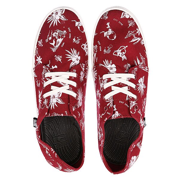 Полуботинки Globe Red Belly Brick Red/Hawai Print