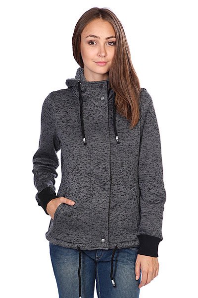 Толстовка утепленная женская Rip Curl Polar Fleece Solid Black