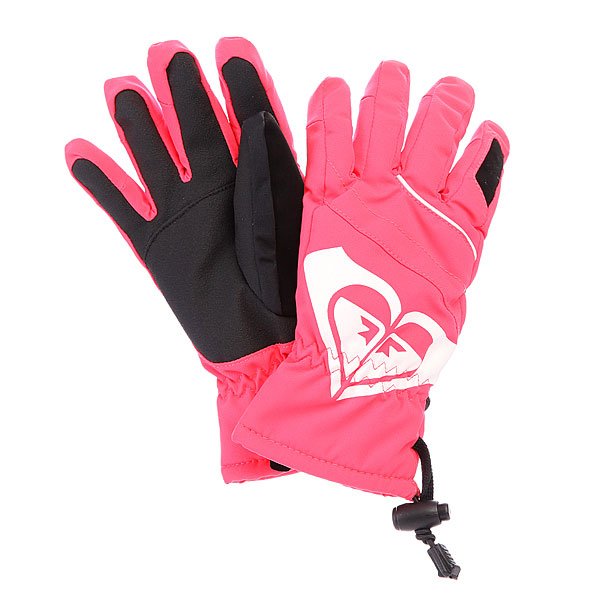 фото Перчатки сноубордические женские Roxy Popi Girl Glove Diva Pink