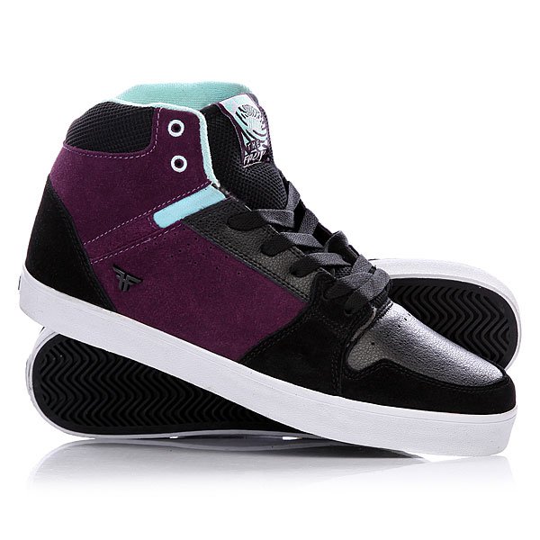 Купить Обувь   Кеды кроссовки высокие Fallen Reverb Black/Purple