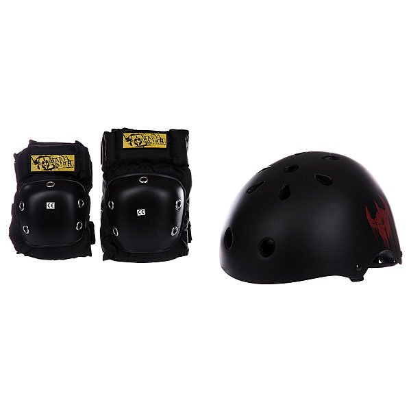фото Комплект защиты детский Darkstar Helmet And Pad Pack Black