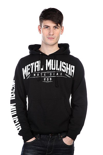 Толстовка Metal Mulisha Nate Diaz Fleece Black br br Цвет: черный br