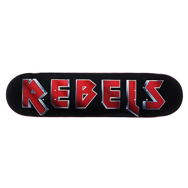 фото Дека для скейтборда для скейтборда Rebels Maiden Fiberglass Black 31.75 x 8.1 (20.6 см)