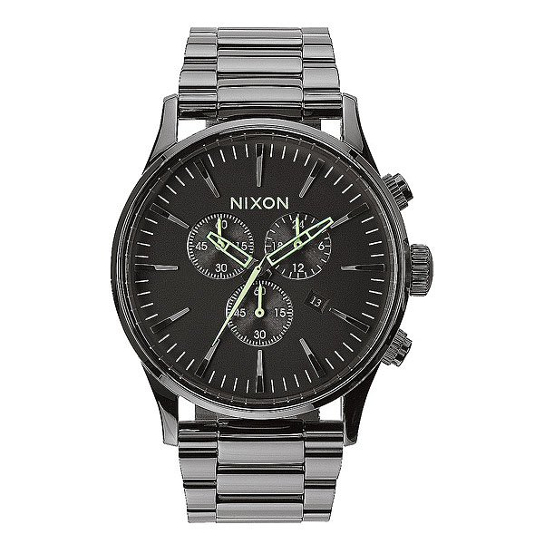Часы Nixon Sentry Chrono Polished Gunmetal/Lum от Proskater Часы Nixon Sentry Chrono Polished Gunmetal/Lum от Proskater