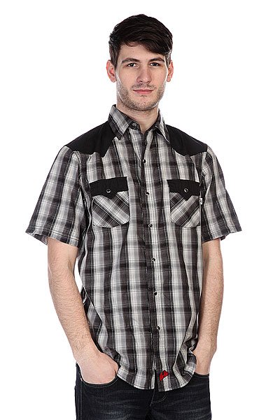 фото Рубашка в клетку Independent Ch Winchester Collared Grey Plaid