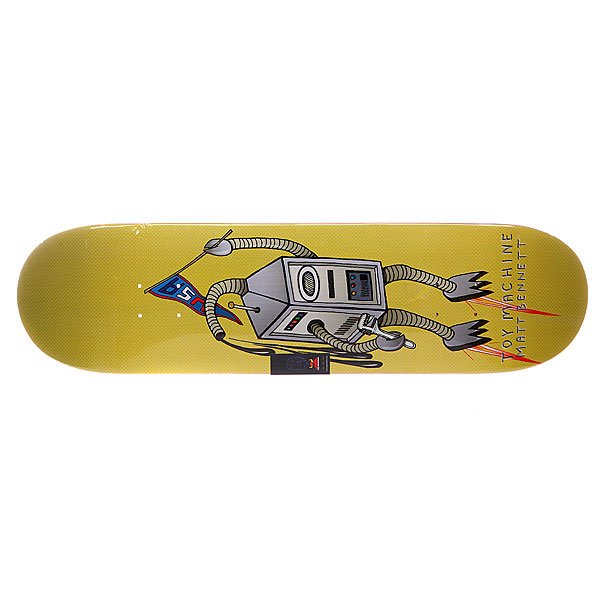 фото Дека для скейтборда для скейтборда Toy Machine S5 Bennett Robot Sect 32.25 x 8.125 (20.6 см)