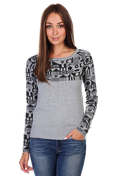 Джемпер женский Zoo York Flash Dance Sweater Med Heather Grey Джемпер женский Zoo York Flash Dance Sweater Med Heather Grey<br><br>Цвет: серый<br>Тип: Джемпер<br>Возраст: Взрослый<br>Пол: Женский