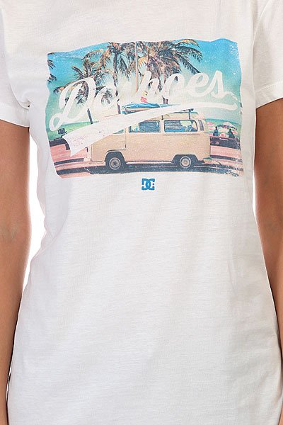 Футболка женская DC Roadtrip Te Off White от Proskater Футболка женская DC Roadtrip Te Off White от Proskater