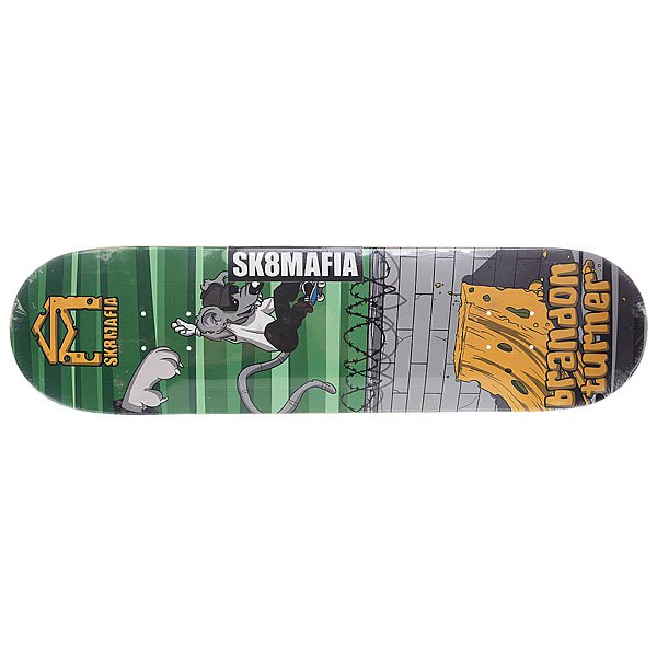 фото Дека для скейтборда для скейтборда Sk8mafia Turner Sk8rats Green 32.12 x 8.19 (20.8 см)
