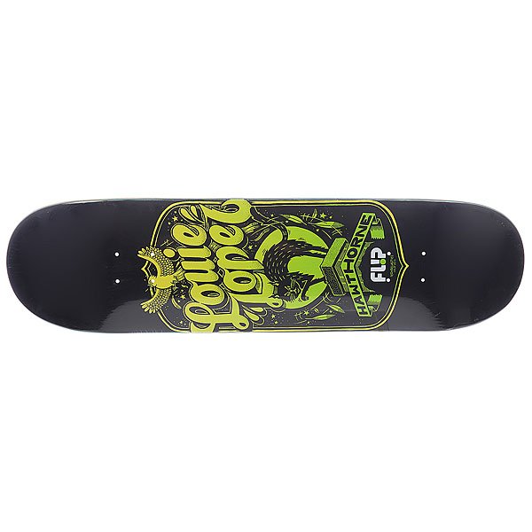 фото Дека для скейтборда для скейтборда Flip Lopez Iconoclastics Series Black/Green 32 x 8.13 (20.7 см)