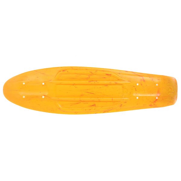 фото Дека для скейтборда для лонгборда Penny Deck Original Marble Yellow/Red 5.9 X 22 (56 См)