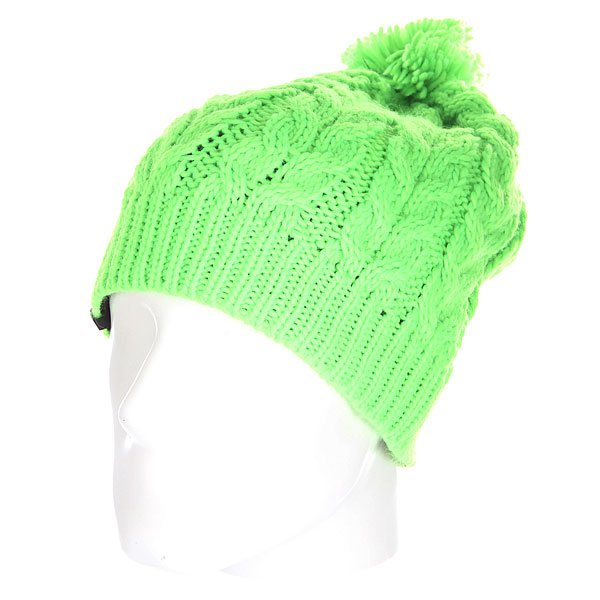 фото Шапка с помпоном Quiksilver Planter Beanie Green Gecko