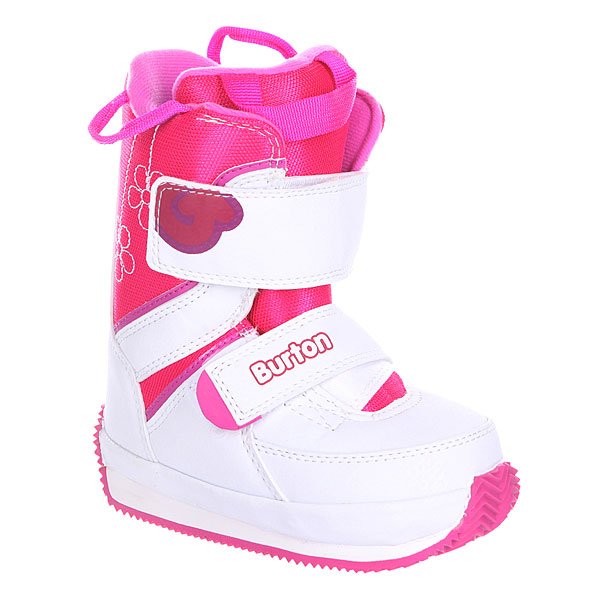 фото Ботинки для сноуборда детские Burton Grom White/Pink