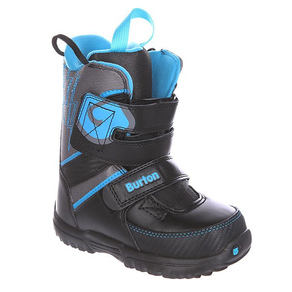 фото Ботинки для сноуборда детские Burton Grom Black/Grey/Blue