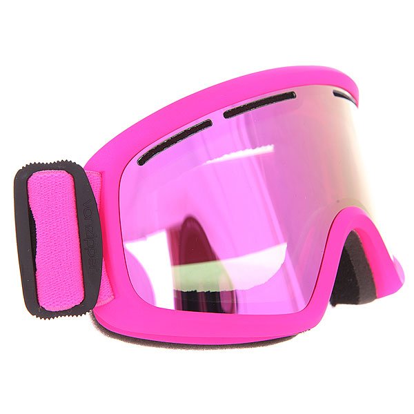 фото Маска для сноуборда Von Zipper Trike Pink Matte/Smoke Pink Chrome