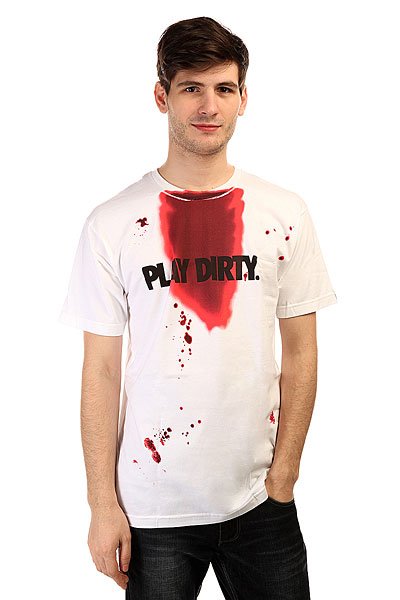 Футболка Undefeated Play Dirty Blood Tee White от Proskater Футболка Undefeated Play Dirty Blood Tee White от Proskater