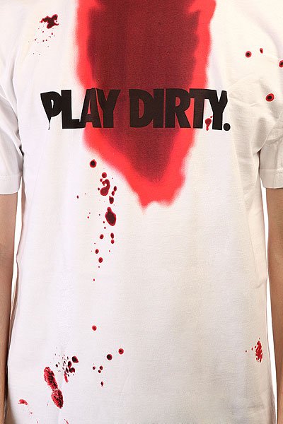 Футболка Undefeated Play Dirty Blood Tee White от Proskater Футболка Undefeated Play Dirty Blood Tee White от Proskater