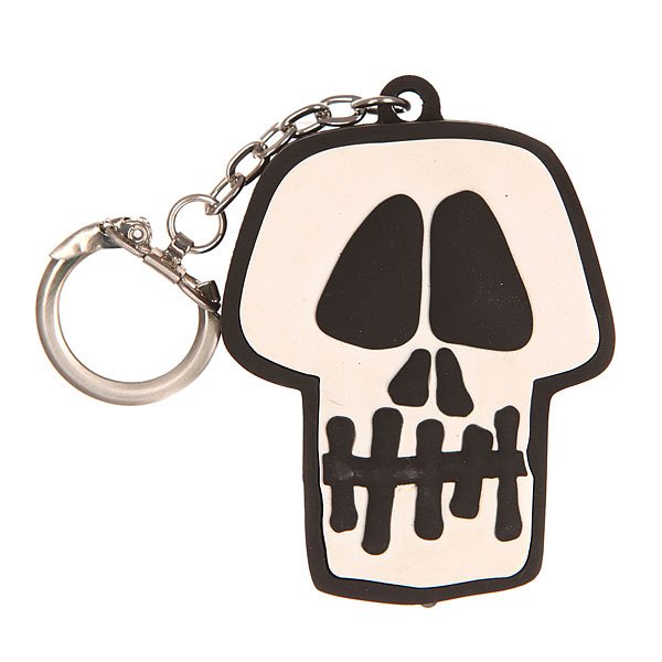 Брелок Stussy Skull Light Keychain Black Брелок Stussy Skull Light Keychain BlackКреативный резиновый брелок в форме черепа со встроенным фонариком.Технические характеристики: Резиновый брелок.Встроенный фонарик.Металлическая цепочка с карабином.<br><br>Цвет: черный,белый<br>Тип: Брелок<br>Возраст: Взрослый<br>Пол: Мужской