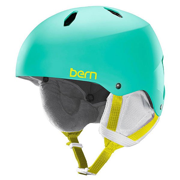 Шлем для сноуборда детский Bern Snow EPS Diabla Satin Aqua Green/White Liner