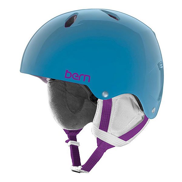 фото Шлем для сноуборда детский Bern Snow EPS Diabla Translucent Light Blue/White Liner