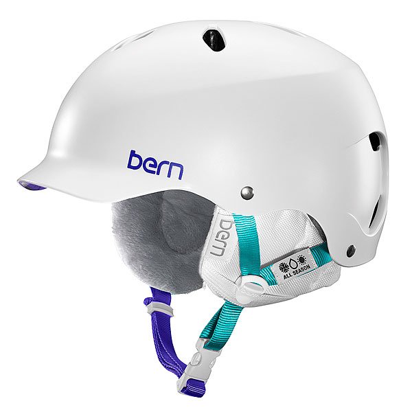 фото Шлем для сноуборда женский Bern Snow EPS Lenox Satin White/White Liner
