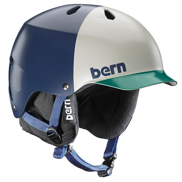 фото Шлем для сноуборда Bern Snow Hardhat Watts Matte Navy Blue Hatstyle/Black Liner