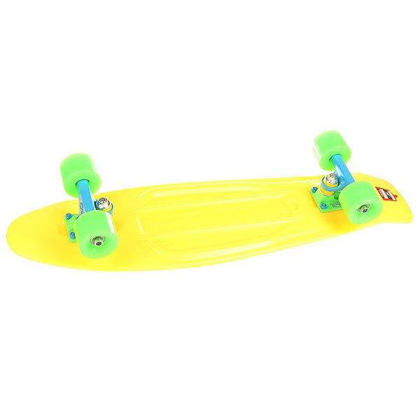 Скейт мини круизер Пластборд Neon Coast Yellow 7.5 x 28 (71.1 см)