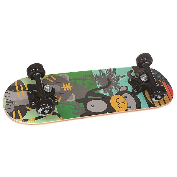 Скейтборд в сборе детский детский Fun4U Black Animals Multi 20 x 6 (15.2 см)