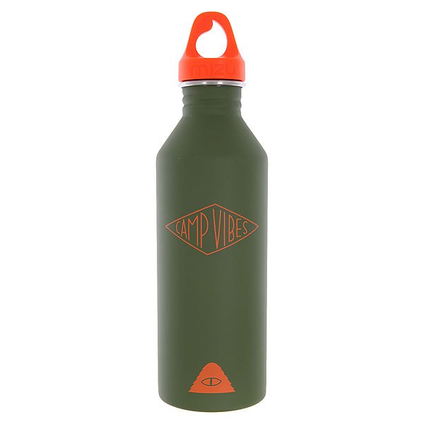 фото Бутылка для воды Mizu Camp Vibes M8 Diamond St Army Green Orange Print