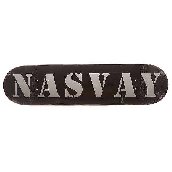 фото Дека для скейтборда для скейтборда Nasvay Team Wb Black 31 x 7.75 (19.7 см)