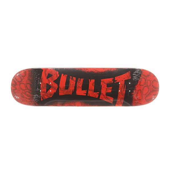 фото Дека для скейтборда для скейтборда Bullet S6 Sprayed Red 31.6 x 8.0 (20.3 см)