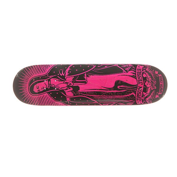 фото Дека для скейтборда для скейтборда Santa Cruz S6 Jessee Guadalupe Eight Five Pink 32.2 x 8.5 (21.6 см)