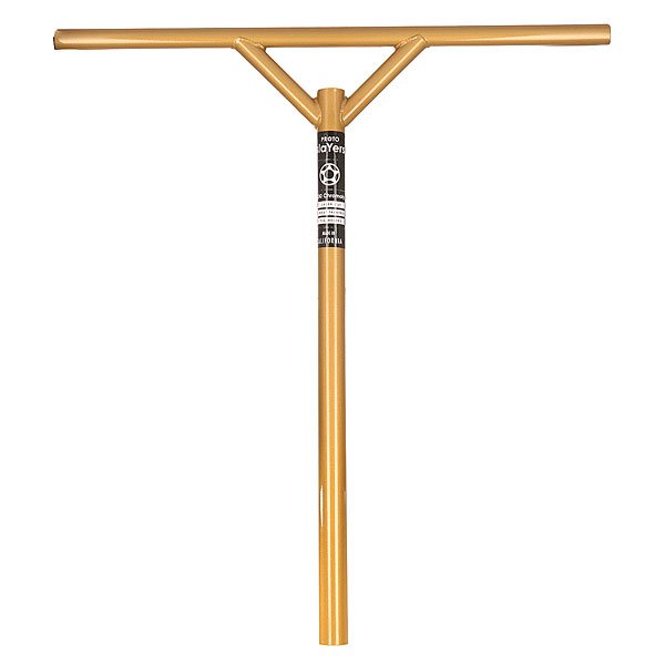 Руль для самоката Proto Classic Slayer V2 26H X 24W Anunnaki Gold Руль для самоката Proto Classic Slayer V2 26H X 24W Anunnaki GoldШирокий и удобный руль от Proto, комфортен и готов к стриту.Характеристики:Под систему SCS, без пропила. Диаметр - стандартный. Несовместим с системами HIC.Материал: 100% сталь.<br><br>Цвет: желтый<br>Тип: Руль для самоката<br>Возраст: Взрослый<br>Пол: Мужской