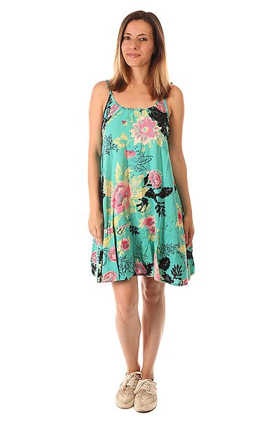 Платье женское Billabong New Adored Floral Платье женское Billabong New Adored FloralМилое летнее платье, которое отлично подойдет и для пляжных вечеринок, и для жарких летних дней в городе. Тонкие лямки красиво подчеркивают спину, а свободный крой отлично сидит на любой фигуре. Характеристики:Летнее платье-мини. Тонкие регулируемые лямки. Свободный крой. Повторяющийся принт по всей поверхности.<br><br>Цвет: голубой<br>Тип: Платье<br>Возраст: Взрослый<br>Пол: Женский