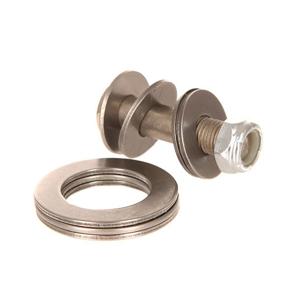 Кингпин Carver Thrust Bearing Set Assorted Кингпин Carver Thrust Bearing Set AssortedНабор запасных частей для подшипников C7 Thrust Bearing Set позволит Вашим колесам крутиться с прежней скоростью и лихим задором.Характеристики:Набор запасных частей для подшипников для подвески Carver C7. Один верхний подшипник 3/8 ID x 15/16 OD. Две верхних шайбы 3/8 ID x 15/16 OD. Одна верхняя шайба 3/8 ID x 7/8 OD. Один нижний подшипник 7/8 ID x 1 3/8 OD. Две нижних шайбы 7/8 ID x 1 3/8 OD. Один болт Pivot 3/8-24 TPI x 1 ?.Одна гайка 3/8-24 TPI Nylock Nut. Материал: сталь.<br><br>Цвет: серый<br>Тип: Кингпин