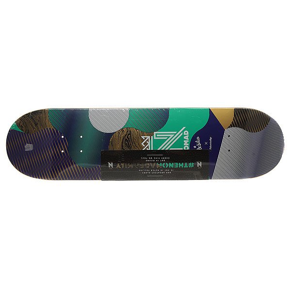 фото Дека для скейтборда для скейтборда Nomad Resilio Blue Deck Multi 32 x 8.125 (20.6 см)