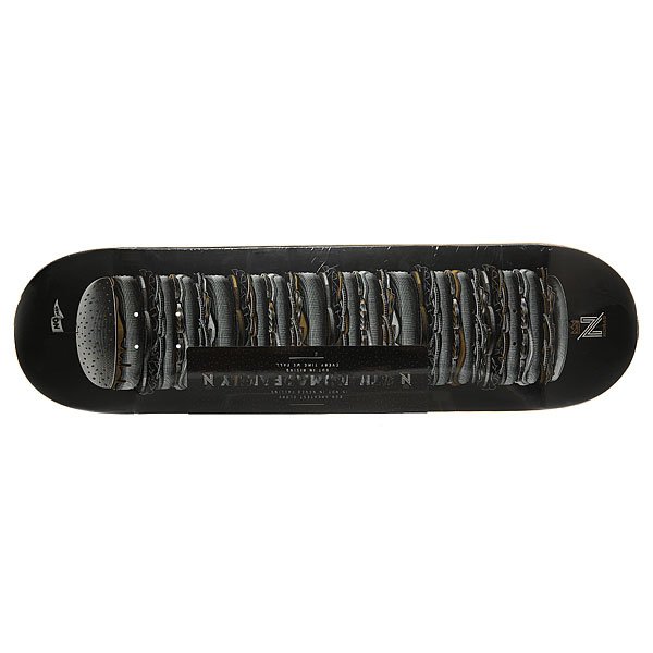 фото Дека для скейтборда для скейтборда Nomad Tasty Burger Deck Black 32.125 x 8.5 (21.6 см)
