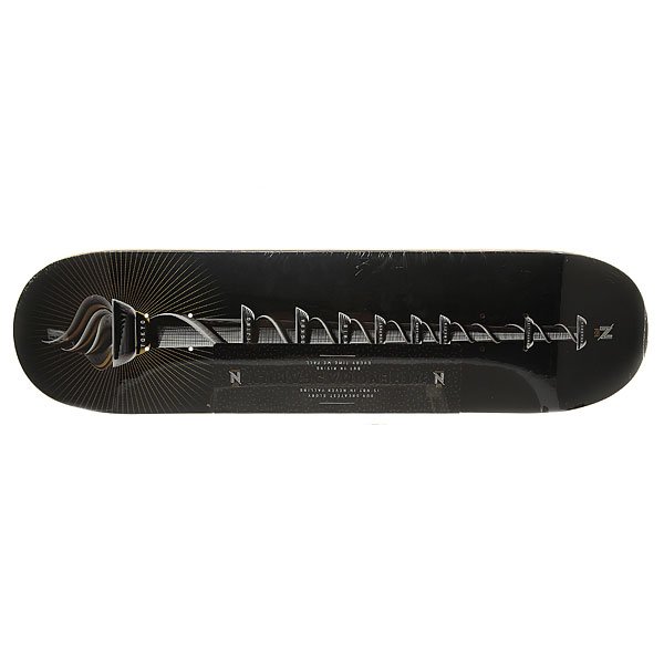 фото Дека для скейтборда для скейтборда Nomad Torch Deck Black 32 x 8.125 (20.6 см)