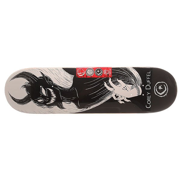 фото Дека для скейтборда для скейтборда Foundation Duffel Shadow Puppet Black/White 31.75 x 8.25 (21 см)