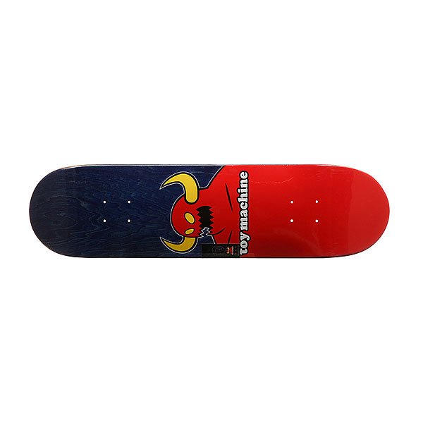 фото Дека для скейтборда для скейтборда Toy Machine Monster Large Red/Blue 31.5 x 8.125 (20.6 см)