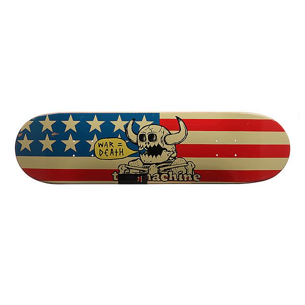 фото Дека для скейтборда для скейтборда Toy Machine Dead American Monster Blue/Red/Beige 31.5 x 8.125 (20.6 см)